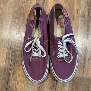 Purple Levi’s Canvas Sneakers with White Laces
